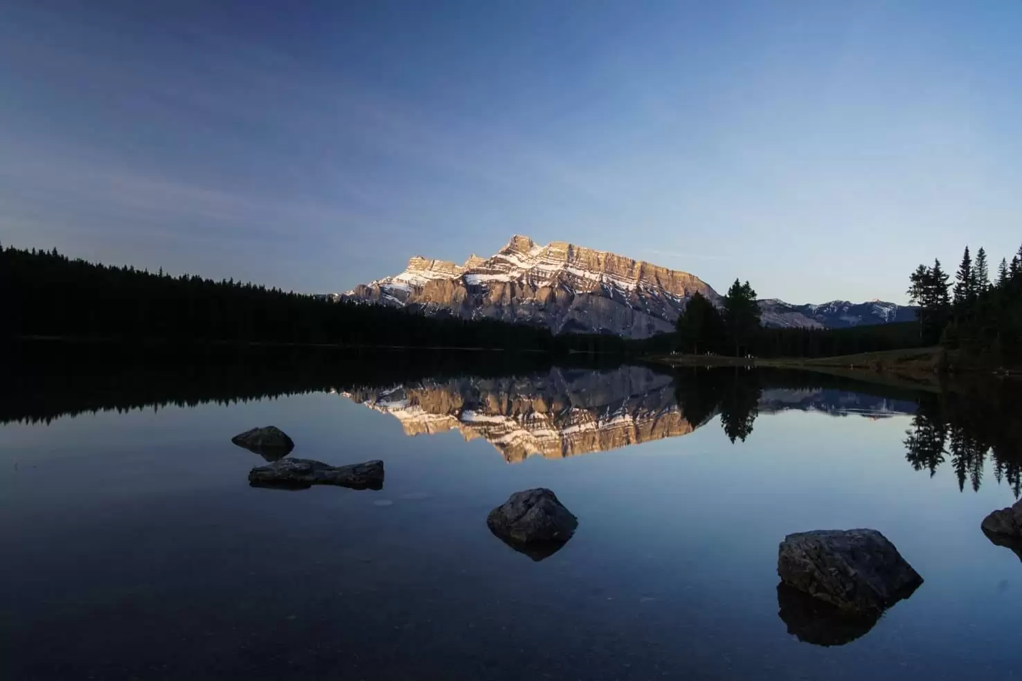 100 best things to do in Banff National Park, Canada - Catch sunrise at Two Jack Lake