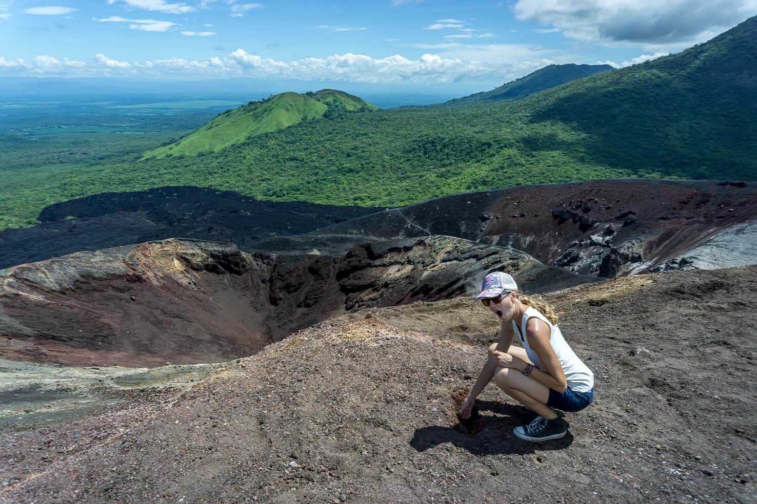 Cerro Negro volcano near Leon, Nicaragua