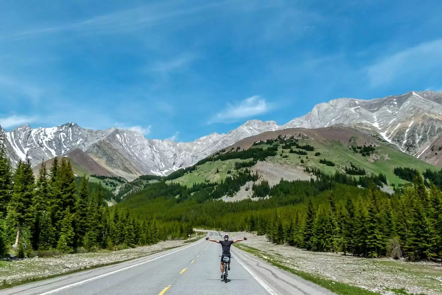 Day trips from Calgary - Highwood Pass, biking the highest paved pass in Canada