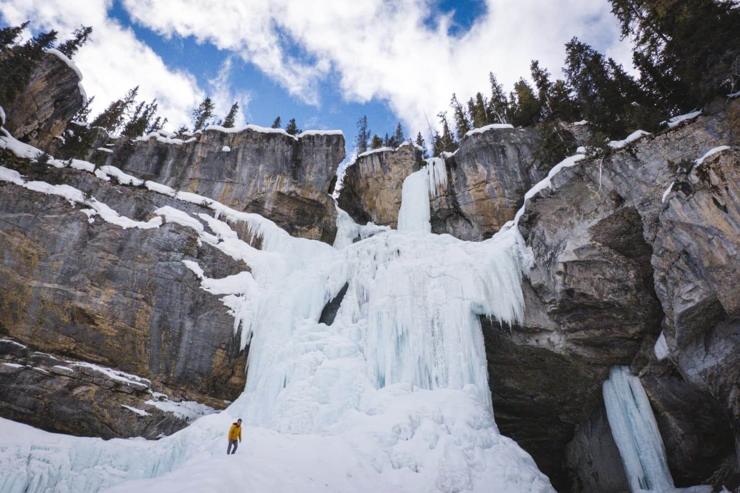 Icefields Parkway itinerary - Panther Falls in winter