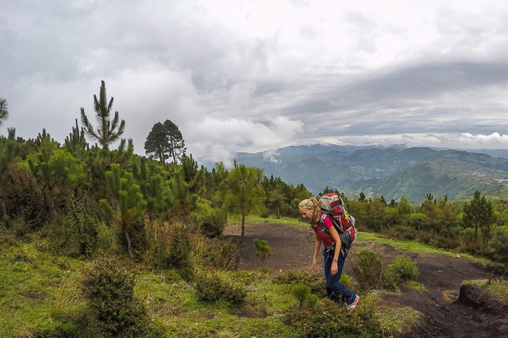 Hiking Tajumulco volcano, the highest mountain in Central America