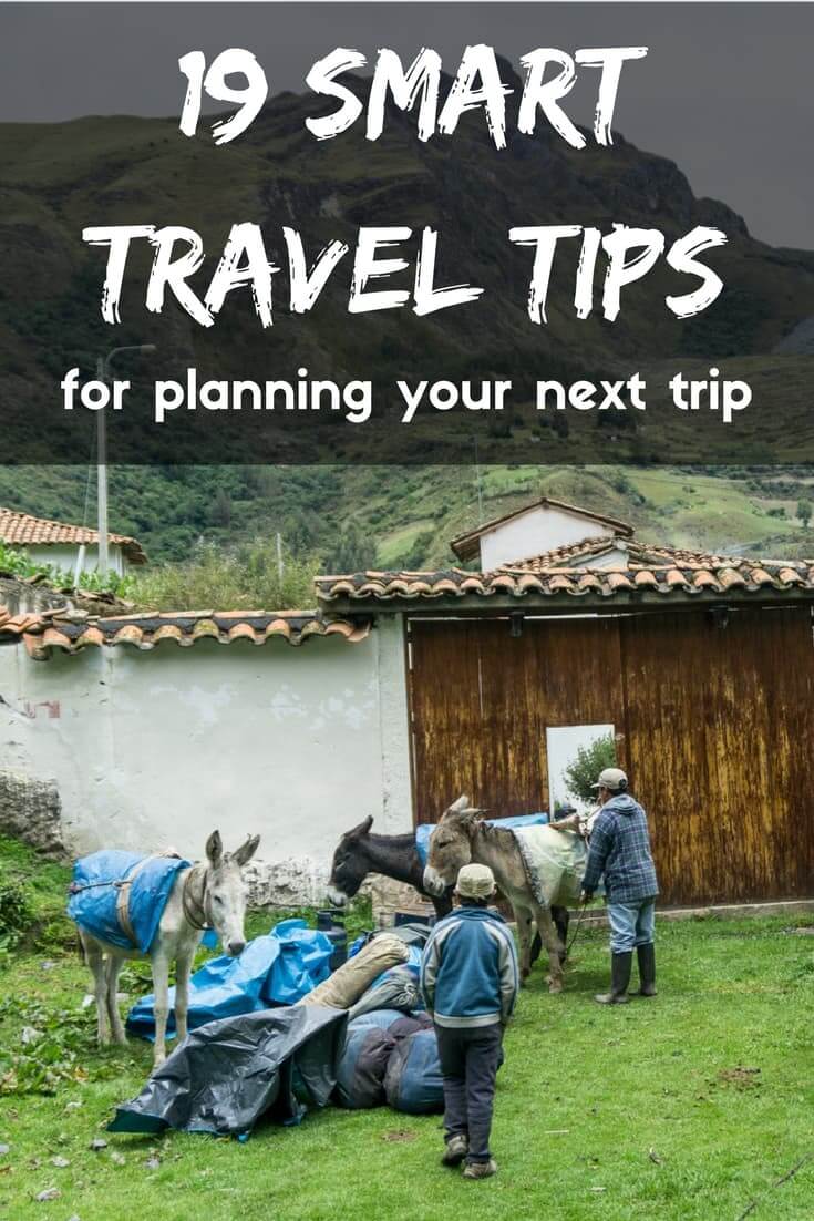 19 smart tips for planning your next trip