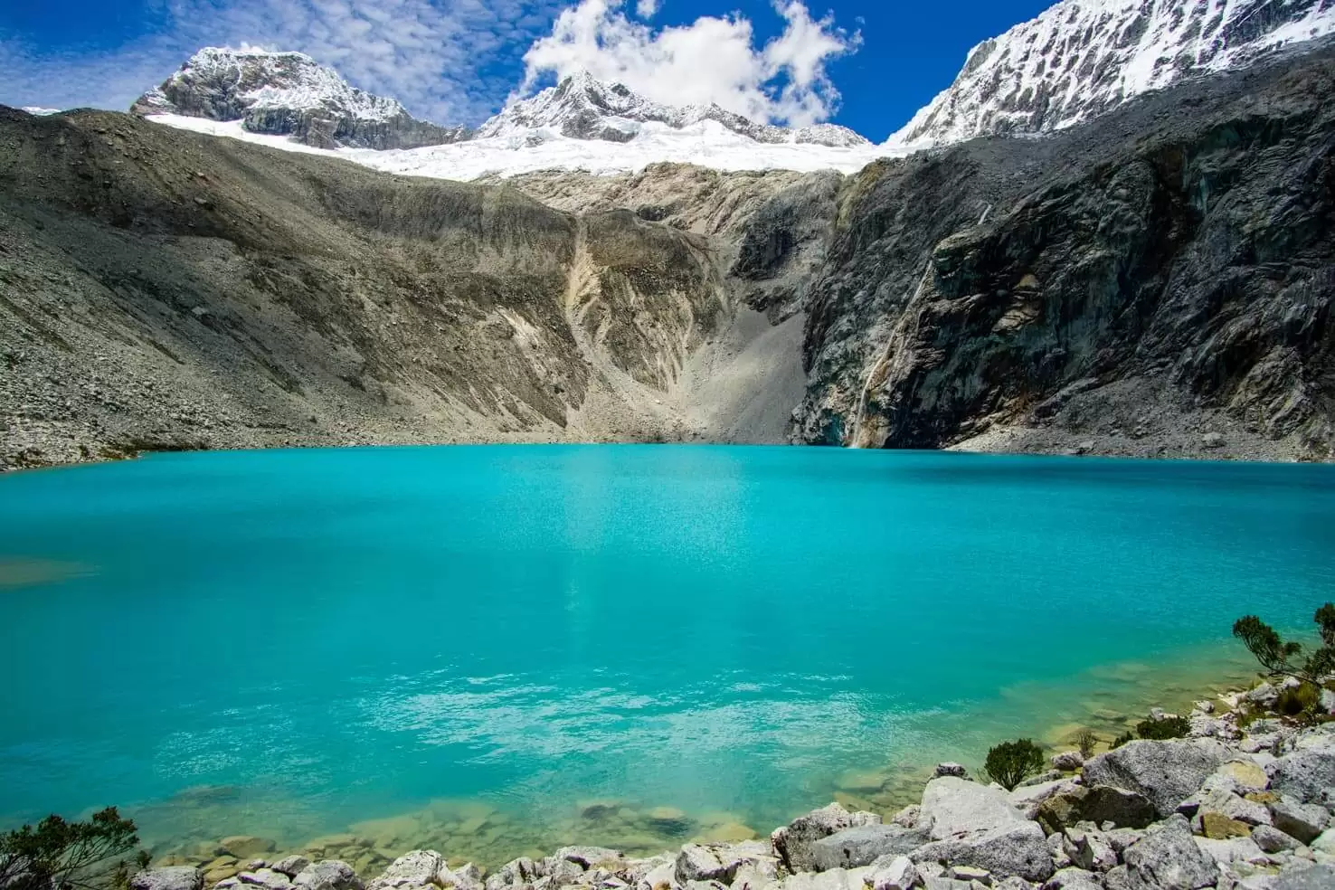 Andes Mountains Lakes And Waterfalls