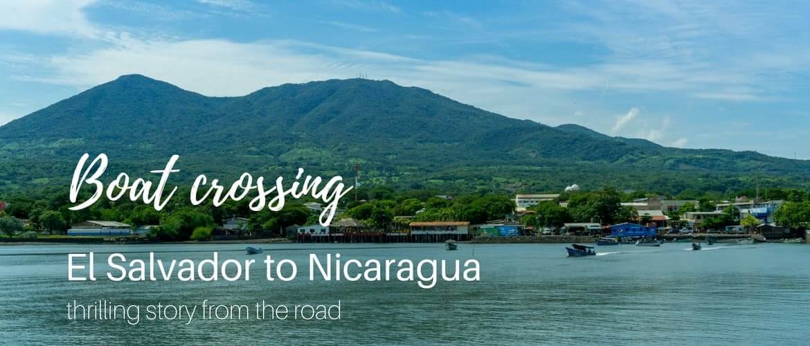 Boat crossing from La Union, El Salvador to Potosi, Nicaragua