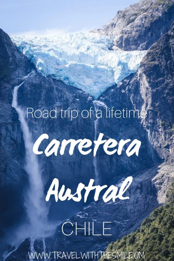 Road trip guide to Carretera Austral in Chile. A trip filled with glaciers, waterfalls, snow peaked mountains and turqouise lakes. Read the article for all the tips for a trip of a lifetime. | Chile | Patagonia | South America | Things to do in Chile | Best things to do in South America | #chile #patagonia #southamerica #roadtrip #adventure #outdoors #bucketlist