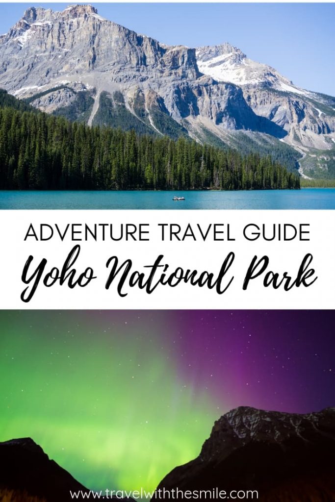 Complete travel guide to Yoho National Park, a lesser known gem of the Canadian Rockies, with everything you need to know for your amazing trip. | Yoho National Park | Canadian Rockies | Things to do in Yoho | Hiking in Yoho | #canadianrockies #yohonationalpark #outdoors #adventure #bucketlist #hiking #wildlife #yoho