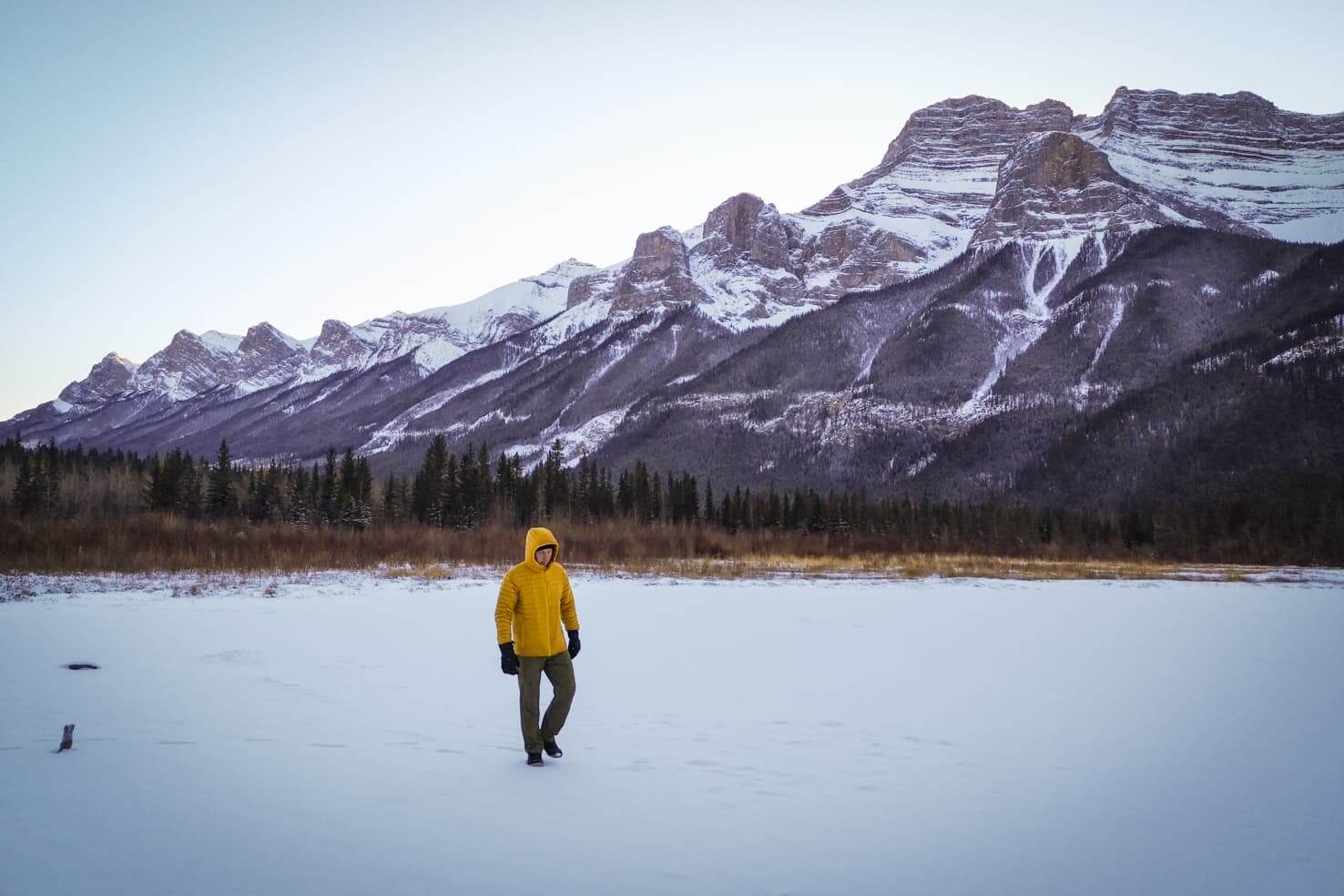 Ice skating in Banff National Park - Carrot Creek