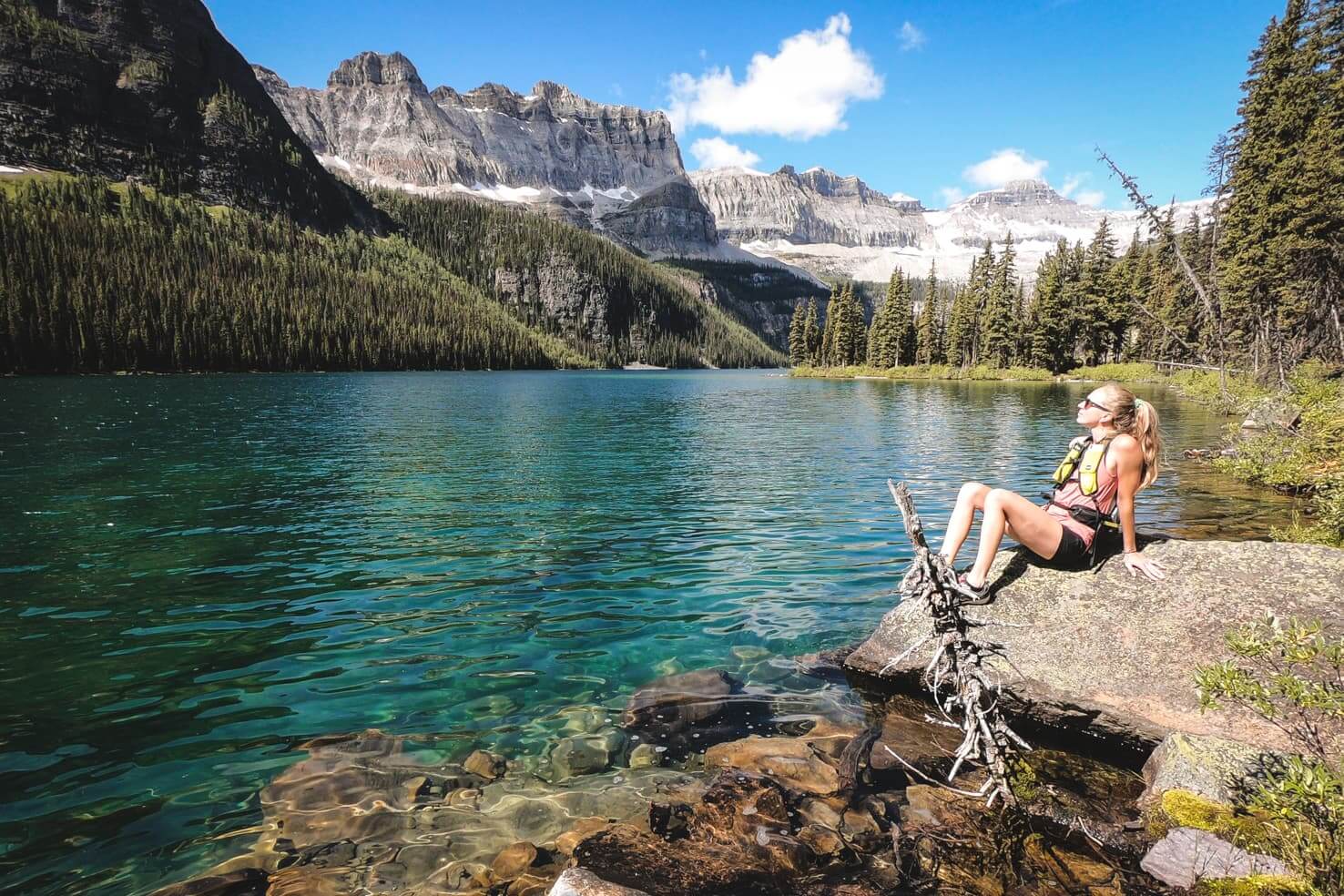 Boom Lake, Banff National Park in summer