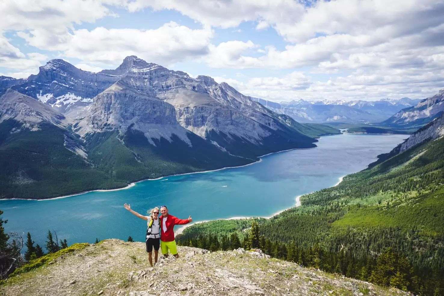 Day trips from Calgary - Banff Packing List - Aylmer Lookout above Lake Minnewanka, Banff National Park