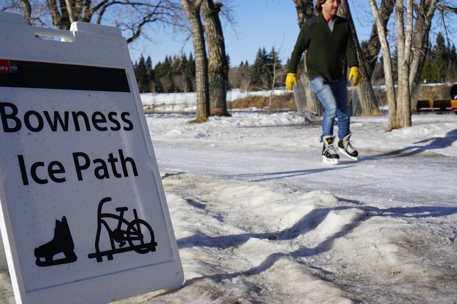 Skating at Bowness Park