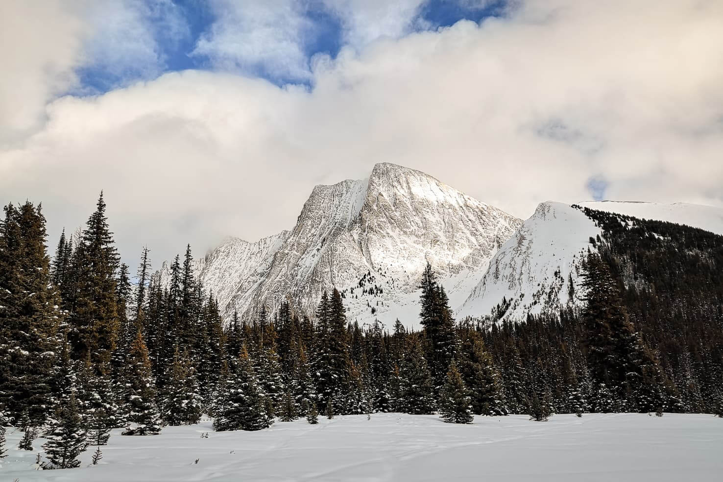 Winter Hikes in Canmore - Chester Lake in winter