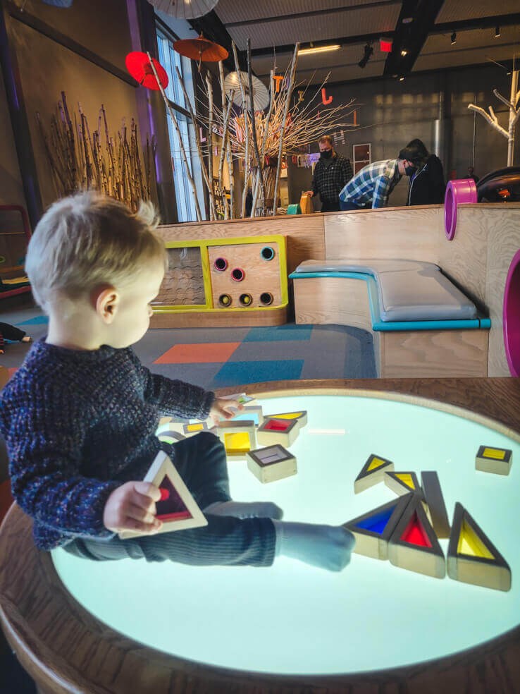 Toddler area at Creative Kids Museum at Telus Spark in Calgary