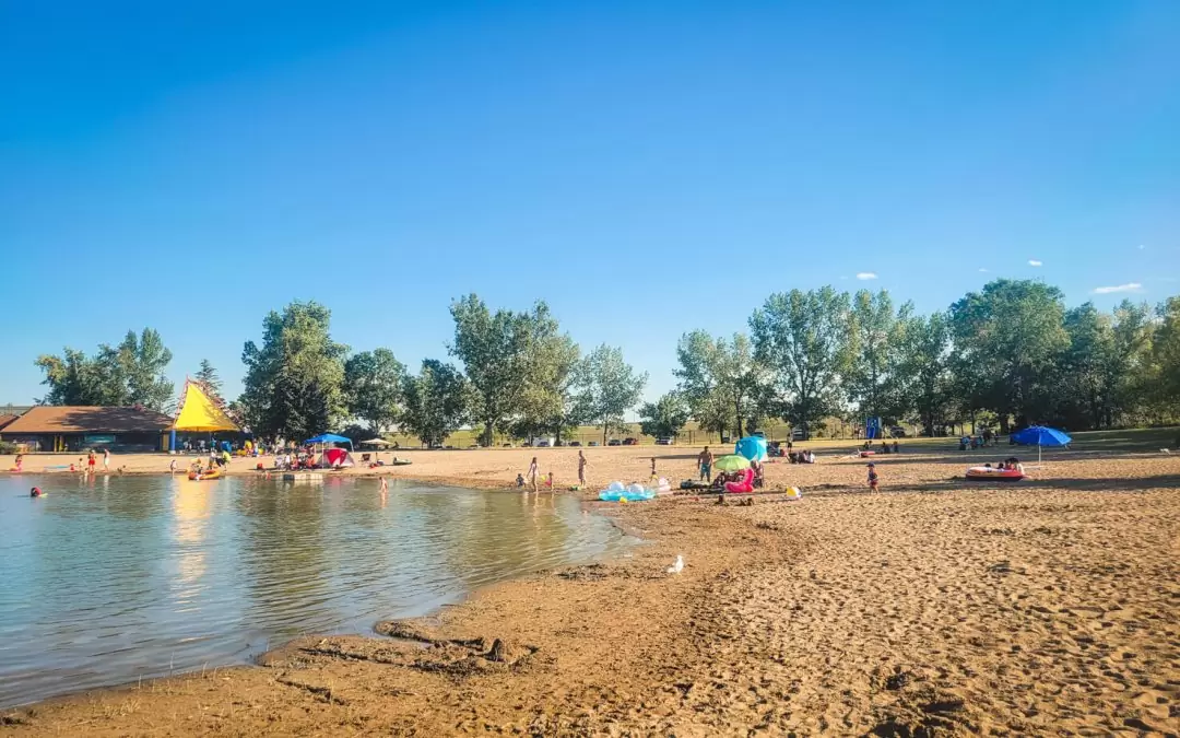 beach at Sikome Lake
