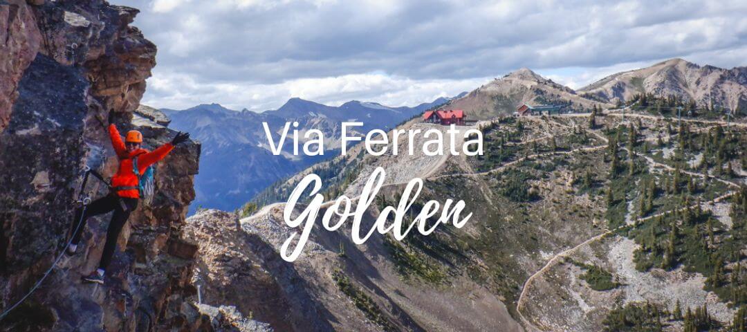 Via Ferrata Climb at Kicking Horse Mountain in Golden, BC