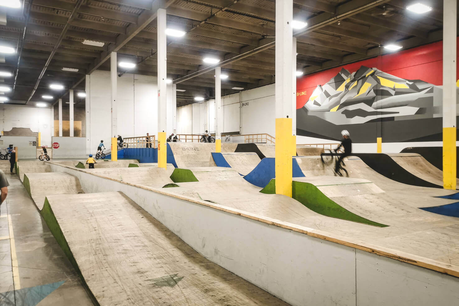 Indoor cheap bike track