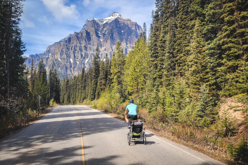 Biking to Moraine Lake, the Most Beautiful Lake in Canada