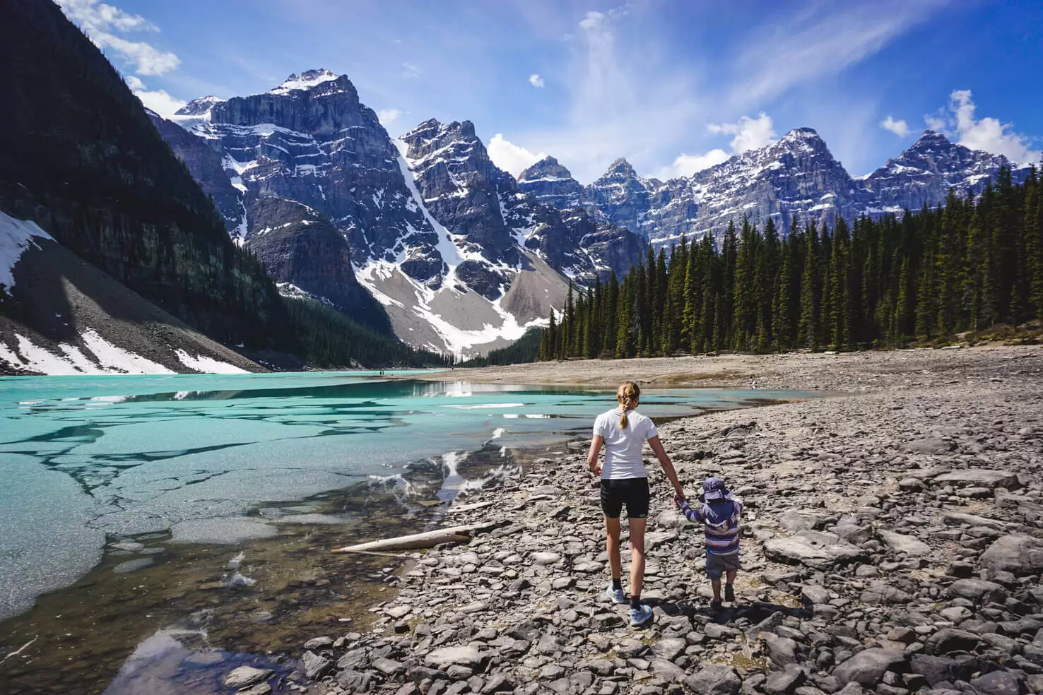 Moraine Lake in spring